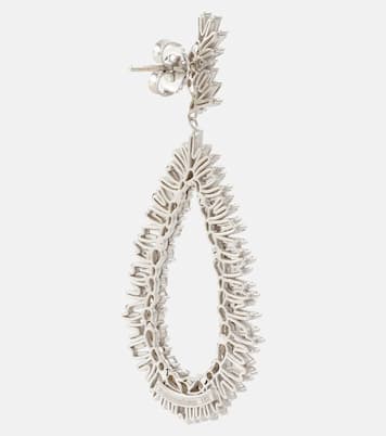 Boucles d'oreilles en or blanc 18 ct et diamants | Suzanne Kalan