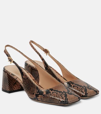 Slingback-Pumps Borneo aus Leder | Gianvito Rossi