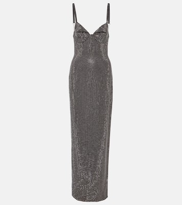 Robe aus Jersey mit Kristallen | Area