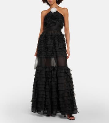 Florian tiered ruffled organza gown | Staud