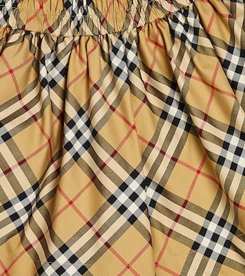 Shorts de algodón con Burberry Check | Burberry Kids
