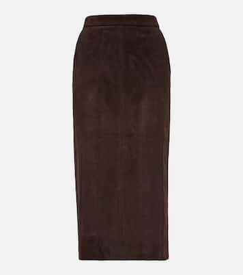 Gonna midi Taylor in suede | Stouls