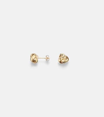 Boucles d'oreilles Puffed Knot en or 14 ct | Stone and Strand