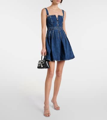 Robe en jean à ornements | Self-Portrait