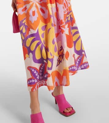 Robe longue Lee en coton mélangé à fleurs | Farm Rio