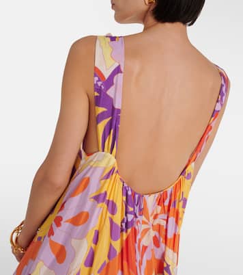 Robe longue Lee en coton mélangé à fleurs | Farm Rio