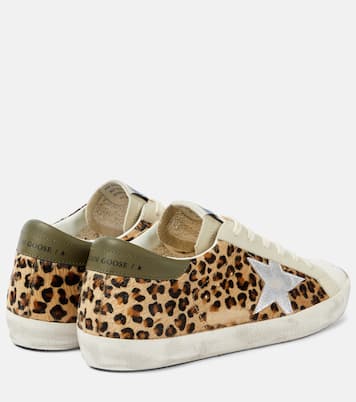 Super-Star leopard-print leather sneakers | Golden Goose