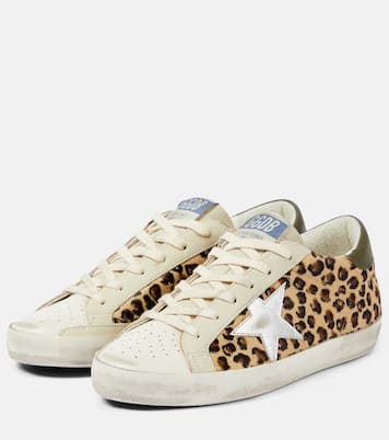 Super-Star leopard-print leather sneakers | Golden Goose