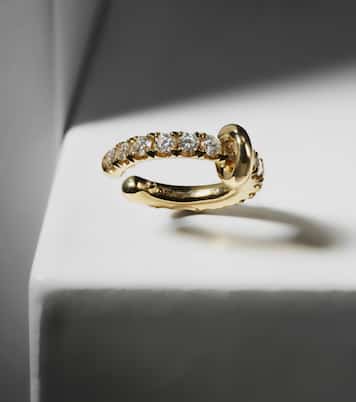 Boucle d'oreille unique en or 18 ct et diamants | Spinelli Kilcollin