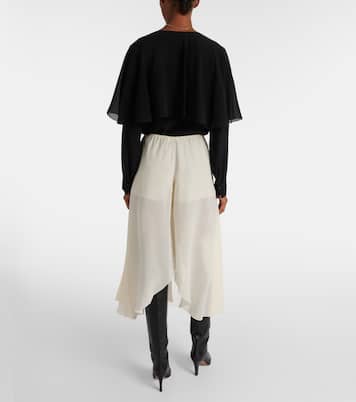 Pantaloni culottes in georgette di seta | Chloé