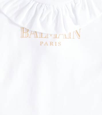 Bebé - camiseta de algodón con logo | Balmain Kids