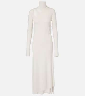 Vestido midi de jersey con aberturas | Victoria Beckham