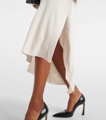 Vestido midi de jersey con aberturas | Victoria Beckham