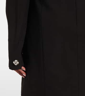 Abito corto in misto lana e seta | Versace