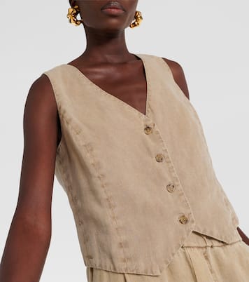 Gilet Mylie in lino | Velvet