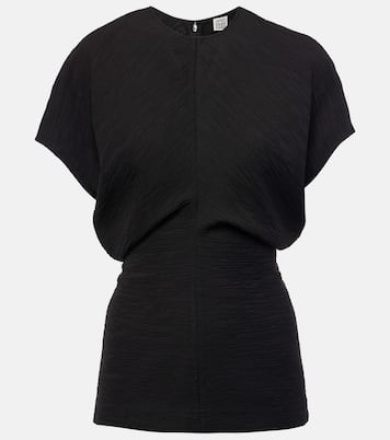 Gathered pleated top | Toteme