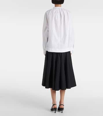 Camisa White Label de popelín de algodón | Proenza Schouler