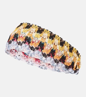 Haarband aus Häkelstrick | Missoni
