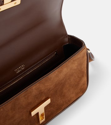 Borsa a tracolla Wallis Mini in suede | Tom Ford