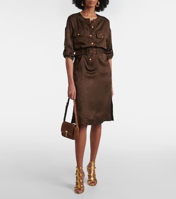 Borsa a tracolla Wallis Mini in suede | Tom Ford