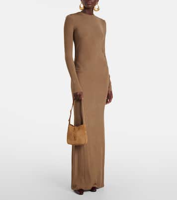 Le 5 à 7 Supple Baby suede shoulder bag | Saint Laurent