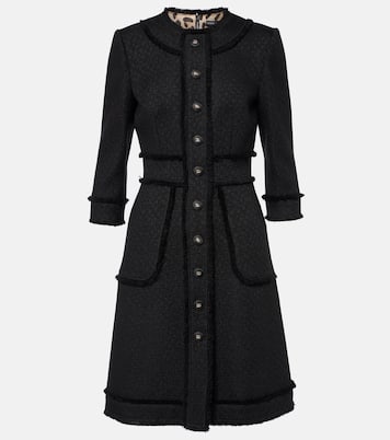Abito midi DG in bouclé di misto lana | Dolce&Gabbana