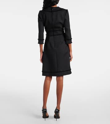 Abito midi DG in bouclé di misto lana | Dolce&Gabbana