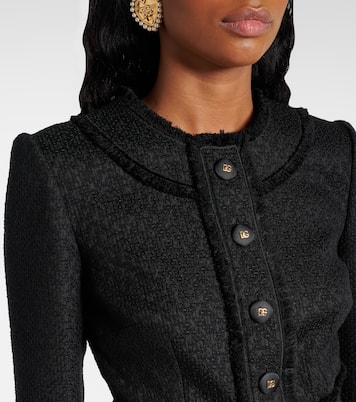 Abito midi DG in bouclé di misto lana | Dolce&Gabbana