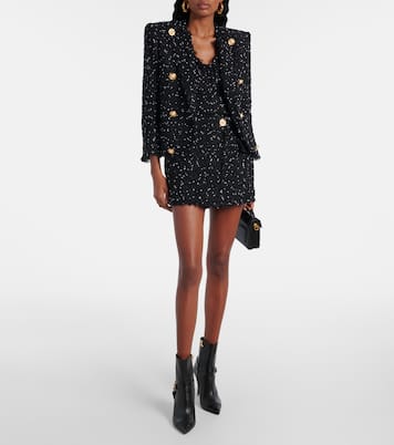 Giacca Spencer in tweed | Balmain