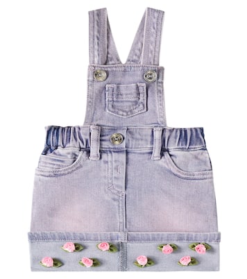 Bébé – Salopette en jean à fleurs | Monnalisa