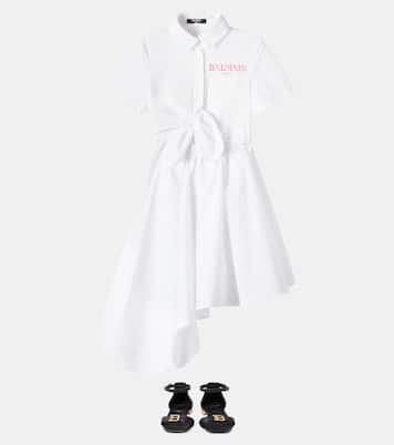 Kleid aus Baumwolle | Balmain Kids
