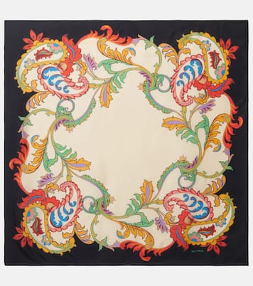 Foulard in twill di seta con stampa | Etro