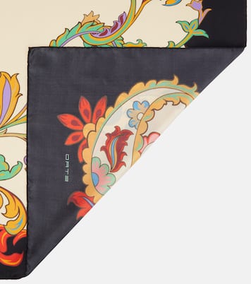 Foulard in twill di seta con stampa | Etro