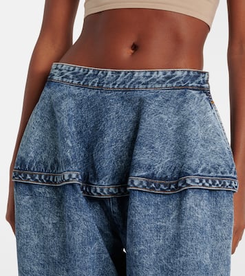 Jeans a gamba larga e vita bassa | Alaïa