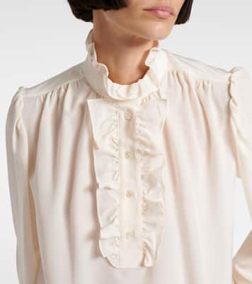 Blusa Meredith in seta con volant | Stella McCartney