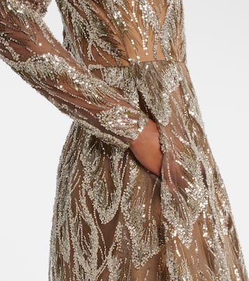 Abito midi con ricamo | Elie Saab