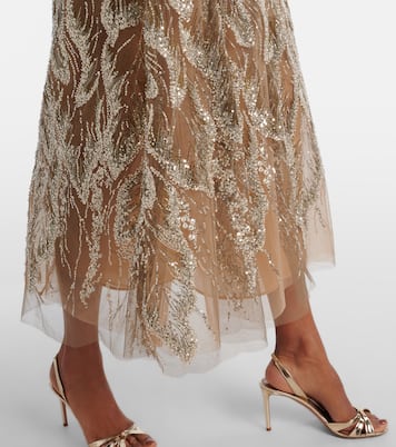 Abito midi con ricamo | Elie Saab