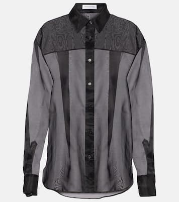 Camicia Peri in misto seta trasparente | The Frankie Shop