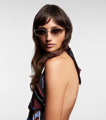 Occhiali da sole ovali Sardine | Bottega Veneta