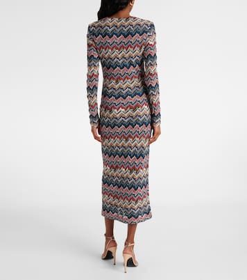 Abito midi con lamé a zig-zag | Missoni