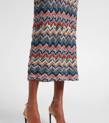 Abito midi con lamé a zig-zag | Missoni