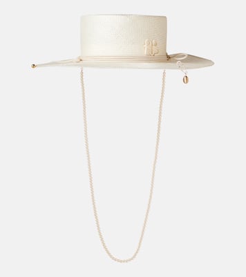 Logo embellished straw hat | Ruslan Baginskiy