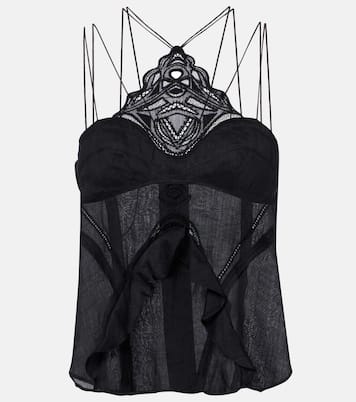 Leana broderie anglaise ramie camisole | Isabel Marant