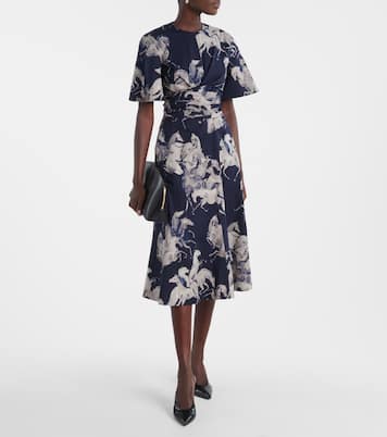 Kirsty printed cotton-blend wrap dress | Altuzarra