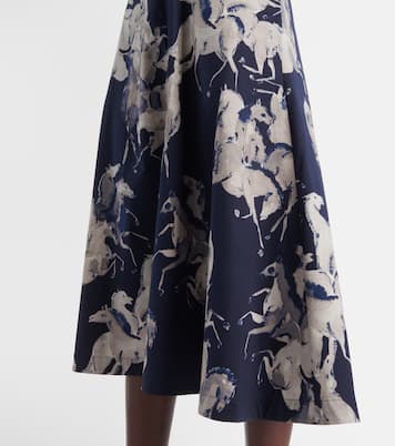 Kirsty printed cotton-blend wrap dress | Altuzarra