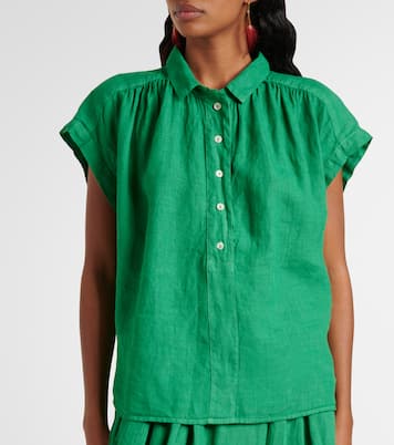 Top Elowen in lino | Velvet