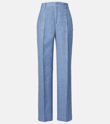 Linen and cotton twill wide-leg pants | Polo Ralph Lauren