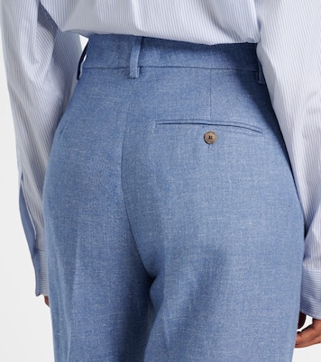 Linen and cotton twill wide-leg pants | Polo Ralph Lauren