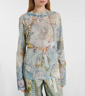 Elway printed jersey T-shirt  | Acne Studios