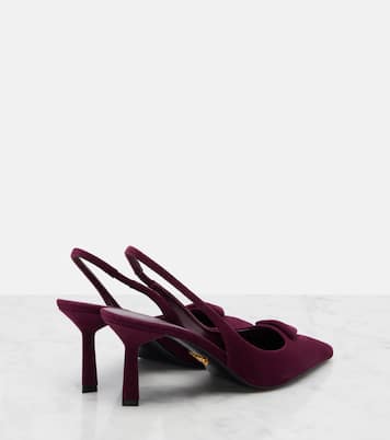 Escarpins slingback 75 en daim | Prada